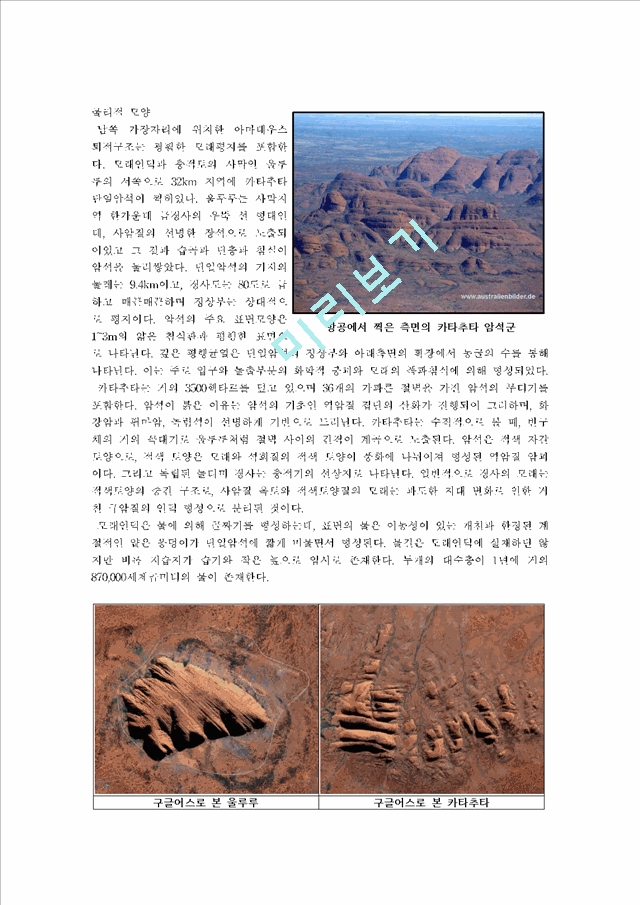[지리학] 내 마음 속의 문화재 - Uluru-Kata Tjuta National Park   (6 )